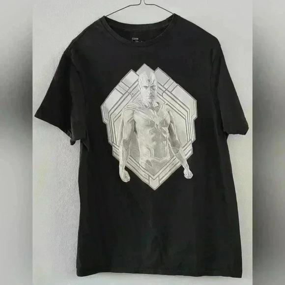 Marvel Other - Marvel Wandavision Vision Black White Tshirt Unisex Men's Women's Size M